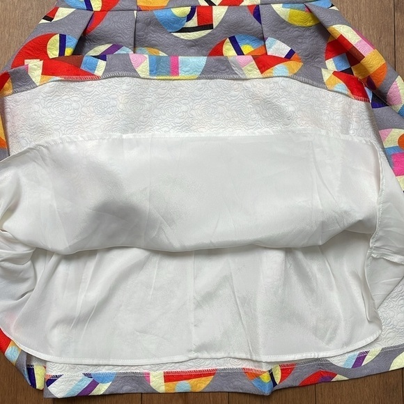 Connie & Na Multicolour Mini Dress Dot Shortsleeve Skater Pleated Small Medium - Picture 8 of 12